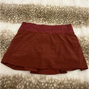 Lululemon Pace Rival Mid-Rise Skirt - Red Burgundy